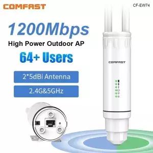 Comfast AC1200 야외 Wifi 신호 확장기 AP 라우터 2.4/5Ghz 듀얼 Dand 장거리 1200mpbs 무선 리피터 방수