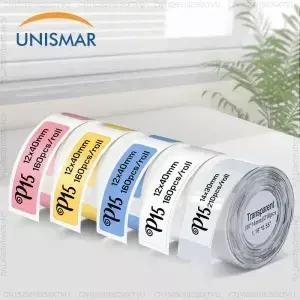1PK Marklife P15 프린터 라벨 스티커 12x40mm 열 용지 P12 P11 D30 Q30 호환 가능