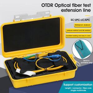 SC/UPC-LC/APC OTDR 런치 케이블 박스 광섬유 연장선 데드존 제거기 OS2 단일 모드 150M/300M/500M/1KM/2KM