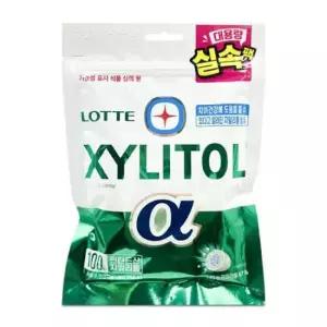 학교 롯데 자일리톨 알파 오리지날 X 195g 2개