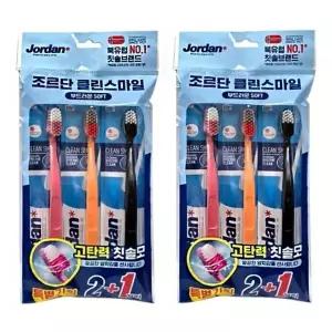 조르단 클린스마일 칫솔 3개입 2SET 부드러운 칫솔모