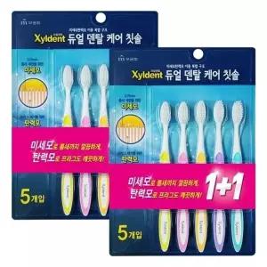 무궁화 자일덴트 듀얼덴탈케어 칫솔 10개입 X 2개