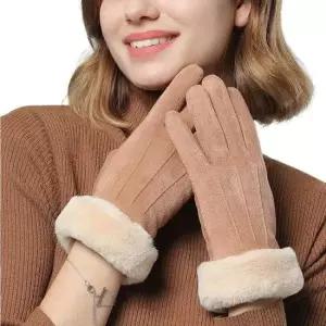 방한장갑 털 퍼 벨벳 여자 여성 스마트폰 터치 방한 겨울 장갑