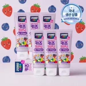 2080 키즈크리닉 치약 2단계 프루티 80gX6입