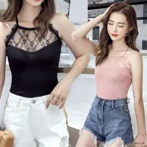 [하프클럽/]반전레이스 홀터넥나시삭제 검정나시 입술넥나시 슬리브리스