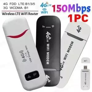 4G LTE 무선 USB 동글 모바일 광대역 150Mbps 모뎀 스틱 Sim 카드 라우터 홈 오 WiFi 어댑터