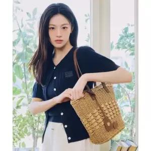 마리떼 프랑소와 저버 MARITH  + FRAN OIS GIRBAUD CLASSIC LOGO BASKET SHOULDER BAG beige 290325