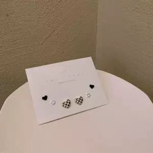 S925 은침 귀걸이 하트귀걸이 세트 은침 하트