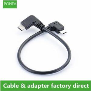 휴대폰용 3.1 C 타입 마이크로 USB 2.0 90 도 데이터 라인 복사 충전 OTG 접촉 케이블 커넥터