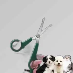 애견 미용 틴닝가위 숱가위 고양이 강아지 털정리