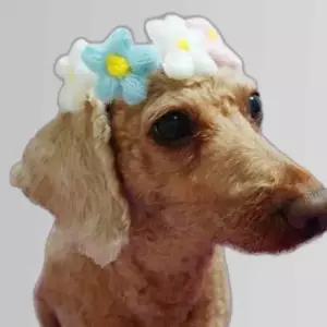 강아지 고양이 반려동물 목걸이 용품 S 꽃