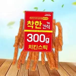 300g 착한간식 피플펫 간식 강아지 치킨스틱