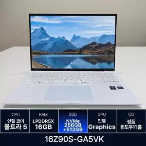 LG전자 LG그램 16Z90S-GA5VK RAM 16GB 256GB + 512GB 추가