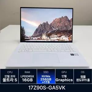 LG전자 LG그램 17Z90S-GA5VK RAM 16GB 256GB + 1TB 추가