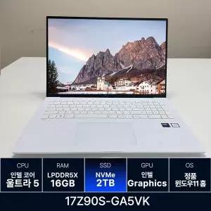 LG전자 LG그램 17Z90S-GA5VK RAM 16GB 2TB 교체