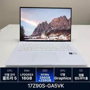 LG전자 LG그램 17Z90S-GA5VK RAM 16GB 256GB + 256GB 추가