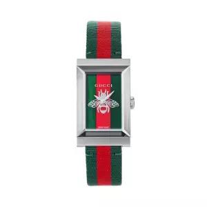 구찌 YA147413 G프레임 여성 나일론 쿼츠 21x34mm