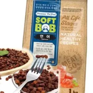 강아지 소프트 반건조 연어 사료 1kg 1P 전연령 영양