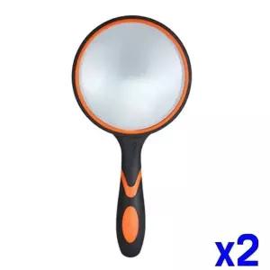 고품질 TBZ 휴대용 손잡이 돋보기 100mm x2개 돋복기확대경 학교용확...