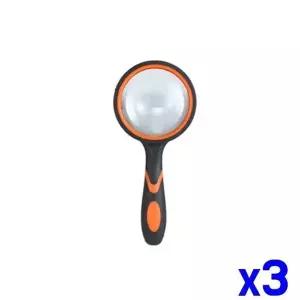 고품질 TBZ 휴대용 손잡이 돋보기 50mm x3개 돋보기확대경 어르신확...
