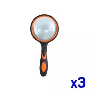 고품질 TBZ 휴대용 손잡이 돋보기 60mm x3개 어린이집교구 학교용확...