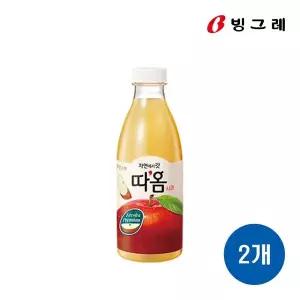 주 빙그레 빙그레 따옴 사과 730ml X 2입 아이스