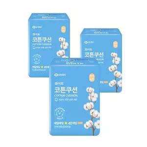 화이트 코튼쿠션 팬티라이너 일반 48개입x3팩 애니데이