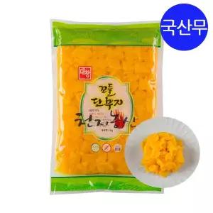 대창 꼬들단무지 1kgX10개(국내산)/업소