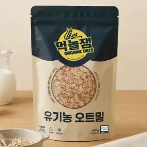 국산 유기농 오트밀 450g 압착 귀리 퀵오트밀 롤드오트 포리지 먹놀잼