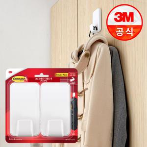 3M 코맨드 무타공 다용도 훅 특대형(6.8kg) 2개입 기획팩