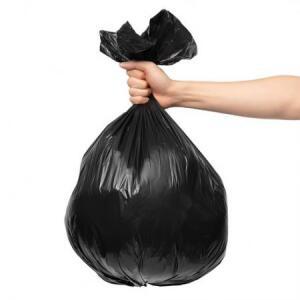 코멧 배접 쓰레기 비닐봉투 50L × 블랙 100매
