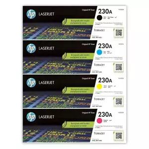 HP정품 프린터토너 NO.230A W2300A W2301A W2302A W2303A 표준용량 4색세트