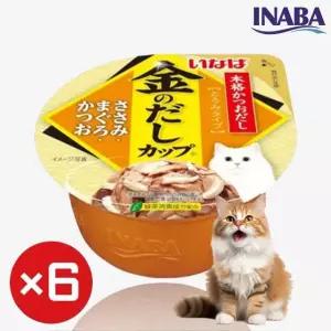 이나바 금빛육수 캔 닭가슴살 참치 가다랑어(70g)x6개 (IMC-133)
