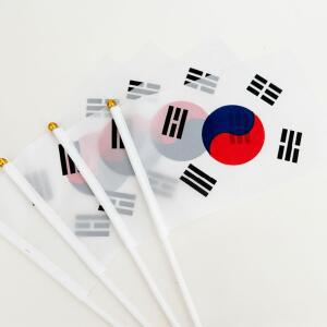 미니 태극기 깃발 10개 세트 응원 손태극기 미국 국기
