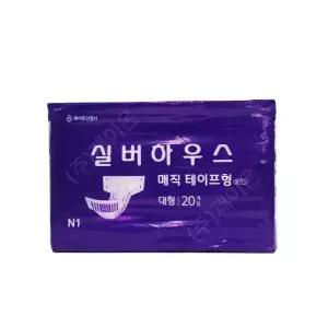 실버하우스 플러스 매직테이프 대형 20매 4팩