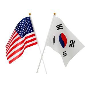 태극기 성조기 축제 집회 전시 기념일 시위 미니 응원 깃발