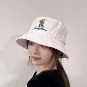 챙 넓은 벙거지 골프 서핑 면 100 버킷햇 여름 모자