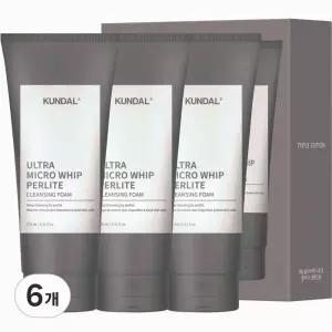쿤달 울트라 마이크로 휩 펄라이트 폼저자극 클렌징 175ml 6개