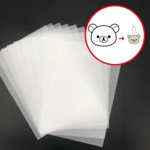 KC인증 반투명 슈링클스 종이 100매 A4 DIY 키링만들기 열수축필름 취미 학교수업