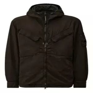 25FW 씨피 컴퍼니 크롬 R 후드 렌즈 자켓 19CMOS084A 005904G 999 BLACK DOM
