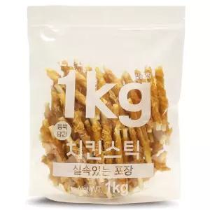 테비 사사미 강아지간식 대용량 치킨스틱 1kg