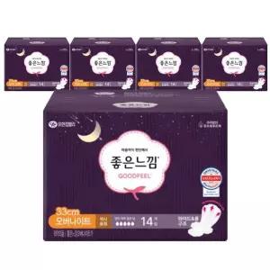 [좋은느낌] 좋은느낌 오리지널 맥시슬림 33cm 오버나이트 14Px5팩