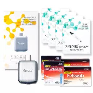 지메이트 스마트 플러스 C타입 혈당측정기 +시험지200매+침210개+솜200매 혈당계