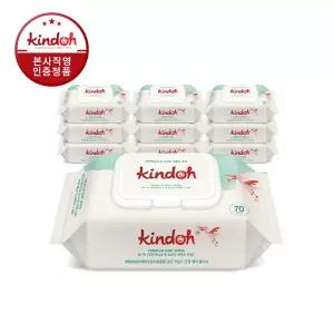 킨도 프리미엄 엠보 물티슈 그린 70매x10팩