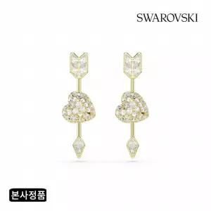 [/본사정품] Idyllia 하트 위드 애로우 골드 톤 드롭 귀걸이 5737295
