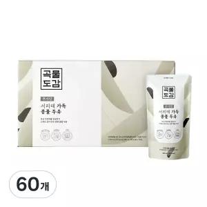 곡물도감 국산 직장인 학생 출근길 간식 무가당 서리태 가득 콩물두유 180ml 60개