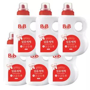 비앤비 섬유세제 용기 1.5L 6개