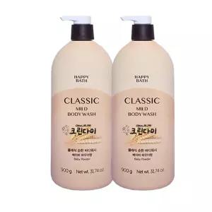해피바스 클래식 바디워시 순한 베이비 파우더 900g x2개
