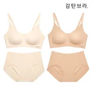 [손예진 PICK] 감탄브라 에어소프트 스트랩 브라팬티 2set