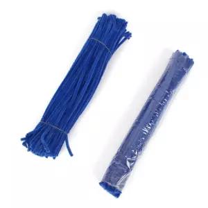 미술 공예 재료 모루 파란색 30cm 100개입/철사/털모루/실모루/만들기/털실/줄모루/끈모루/색모루/세트